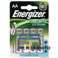 Аккумуляторные батарейки Energizer Extreme Pre-Ch R6 2300 mAh BP4 (4 шт)