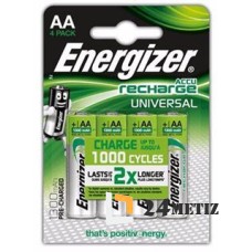 Аккумуляторные батарейки Energizer Universal Pre-Ch R6 1300 mAh BP4 (4 шт)