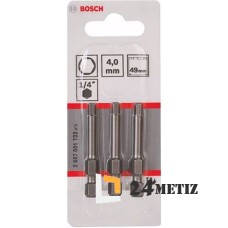 Бита Bosch HEX 4 XH 49мм, 3 шт (2607001733)