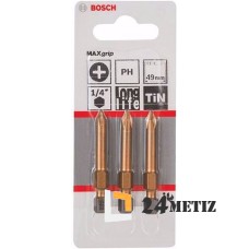 Бита Bosch PHILLIPS 1 TIN 49мм, 3 шт (2607001551)