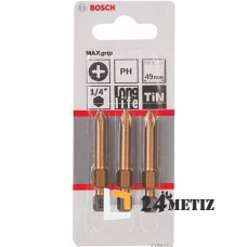 Бита Bosch PHILLIPS 3 TIN 49мм, 3 шт (2607001553)