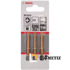 Бита Bosch POZIDRIV 1 TIN 49мм, 3 шт (2607001598)