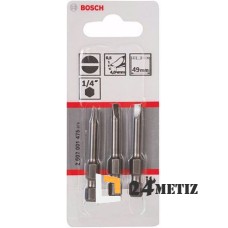 Бита Bosch SL 0.5x4 XH 49мм, 3 шт (2607001475)