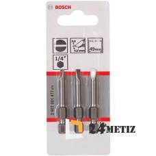 Бита Bosch SL 0.6x4.5 XH 49мм, 3 шт (2607001477)