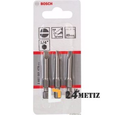 Бита Bosch SL 0.8x5.5 XH 49мм, 3 шт (2607001479)