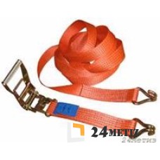 Ремень стяжной 2500/5000кг 10м/50мм с крюками