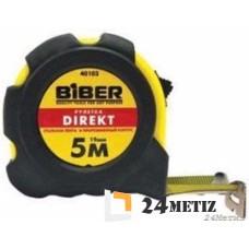 Рулетка BIBER Direct 5 м х 19 мм 40105