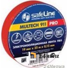 Изолента SafeLine Multech 911 15/20 (красная)