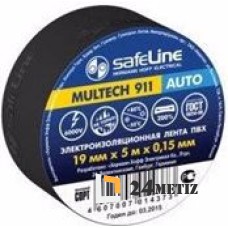 Изолента SafeLine Multech 911 19/5 (черная)