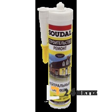 Силикон Soudal Silicone N 300мл., нейтральный, белый, бесцветный, коричневый, серый, черный