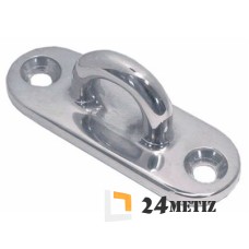 Обух такелажный 75х22 на пластине, нержавеющая сталь А4 (M8224-4-A)