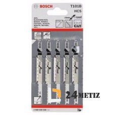 Пилки для лобзика Bosch T101B, 74мм, 5 шт (2608630030)