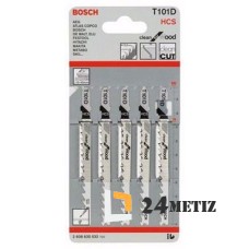 Пилки для лобзика Bosch T101D, 74мм, 5 шт (2608630032)