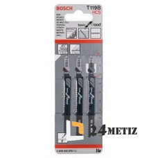 Пилки для лобзика Bosch T119B, 67мм, 3 шт (2608630878)