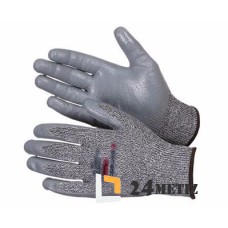 Перчатки с покрытием рабочие ELEMENTA PRIME NITRILE HPPE