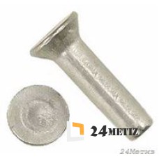 Заклепка с потайной головкой DIN 661 6х16мм (нержавеющая сталь А2)
