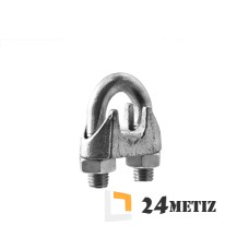 Зажим для троса D24 DIN 741, оцинкованный