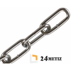 Цепь длинозвенная 2мм DIN 763 нержавеющая А2