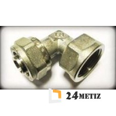 Угол TIEMME обжим 26х1  внутр.