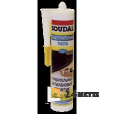 Герметик Soudal (Бутируб) 300мл., общестроительный на основе полибутилена, белый, серый, черный