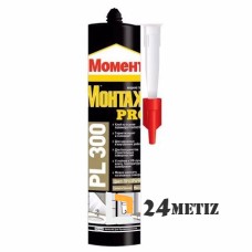 Клей-герметик  Момент Монтаж PRO PL300  прозрачный, водостойкий, 300 мл
