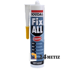 Клей-герметик Soudal Fix All Classic 290мл., универсальный, белый, серей, черный, коричневый