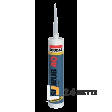 Клей-герметик Soudal Silirub AQ 310мл., бесцветный, черный