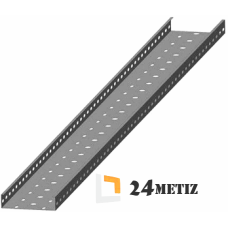 Лоток монтажный перфорированный Северная Аврора ЛПМ 100х100х1 холоднокат. сталь