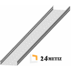 Лоток монтажный перфорированный Северная Аврора ЛПМ 200х100х0,8 горячее цинкование