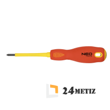 Отвертка крестовая диэлектрическая NEO РН1х80 мм 04-072