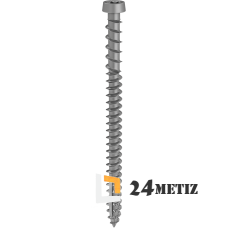 Саморез RC для террасной доски с трапецеидальной головкой 5х60 мм серый (366560)