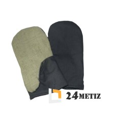 Рукавицы утепленные с брезентовым наладонником, диагональ г/к пл. 220 гр./кв.м., наладонник брезент пл. 220 гр./кв.м., утеплитель ватин