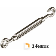 Талреп открытый крюк-кольцо M8246-C, нержавеющая сталь А4
