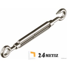 Талреп открытый М8 крюк-кольцо M8246-C (нержавеющая сталь А4)