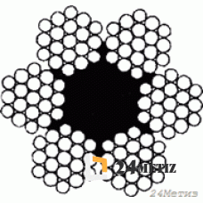 Канат грузовой ГОСТ 2688-80 42 мм разр.нагрузка не менее 77900кг